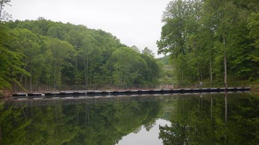 floating-bridge-installed-at-ragged-mountain-reservoir-for-hiker-wvir