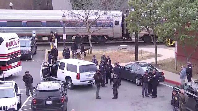 Heavy security at the Amtrak Station as train involved in deadly Crozet crash releases lawmakers