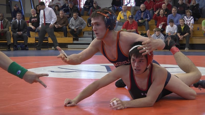 #22 UVA Wrestling Upsets #13 Maryland 22-14 - WVIR NBC29