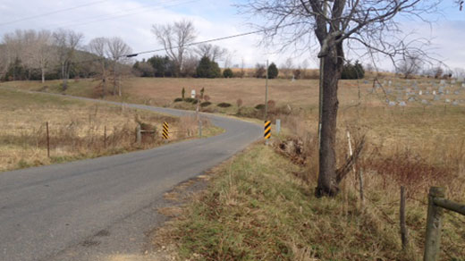 Scene of crash in Rockbridge Co. Scene of crash in Rockbridge Co.