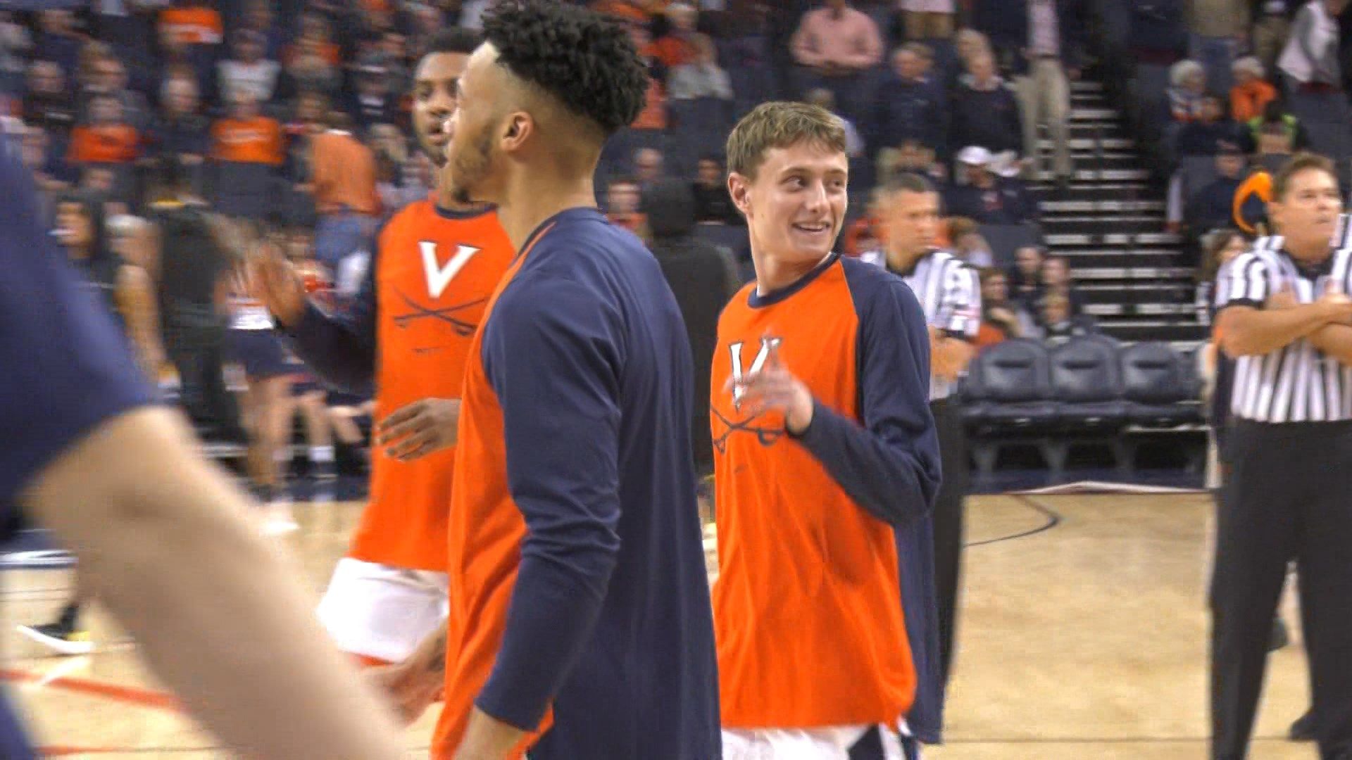 UVa Basketball Team Manager Grant Kersey Earns Jersey WVIR NBC29
