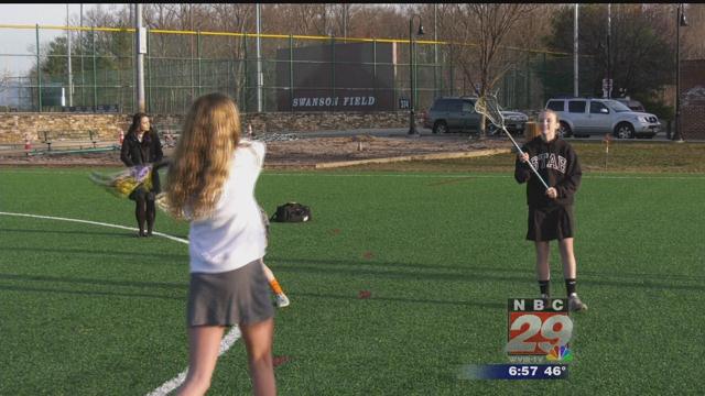 Cavalier Lacrosse League Training Girls in the Charlottesville Area