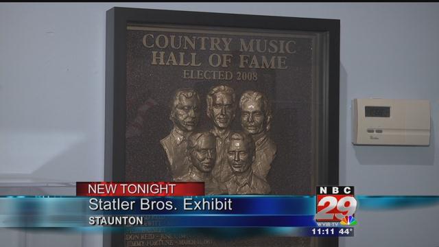 'Sons of Staunton' Exhibit in Staunton Highlights The Statler Brothers, Memorabilia and Award on Display