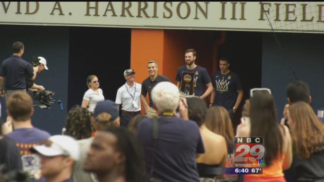National Champion UVA Basketball Team Celebrated at Scott Stadium