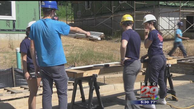 Bike & Build Stop in Charlottesville, Breaks Ground on Affordable Housing