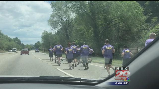 Central Virginia Officers Join in Torch Run for Special Olympics