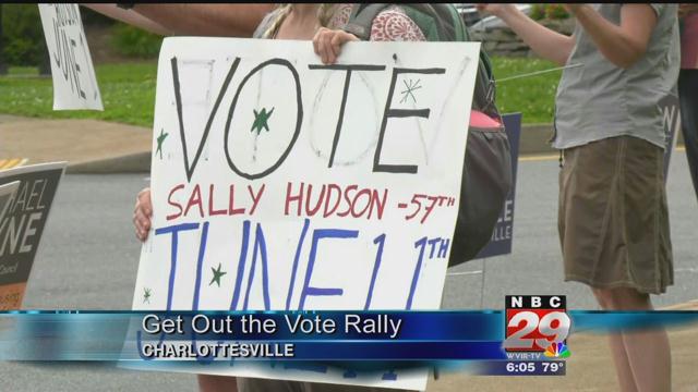 'Indivisible Charlottesville' Holds Rally to Bring Voters to Polls