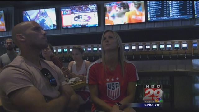 Fans on Downtown Mall React to U.S. Women's Soccer Team Winning the World Cup
