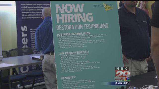 Dozens of People Gather for Virginia Career Works Job Fair