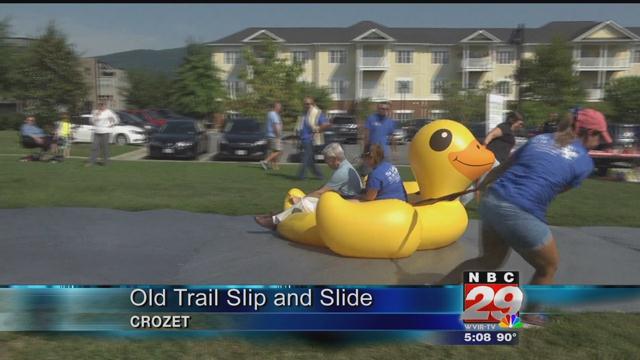 Lodge at Old Trail Holds Slip-And-Slide Event