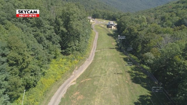 NBC29 Skycam: Wintergreen Ski Lift Area Turned Theater for Sound of Music