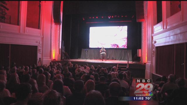 People Gather at Jefferson Theater for TEDx Open Mic Night