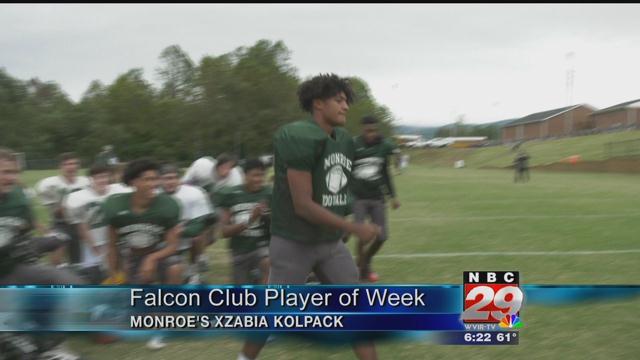 William Monroe's Xzabia Kolpack Named Falcon Club Player of the Week