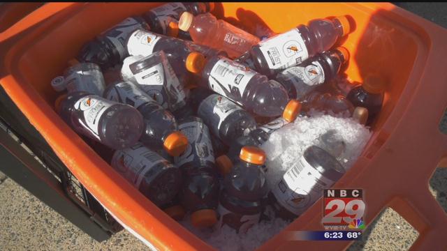 Hydration! #20 UVa Football Prepared for Steamy South Florida