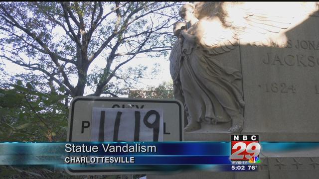 Charlottesville's Confederate Statues Further Damaged by Vandalism