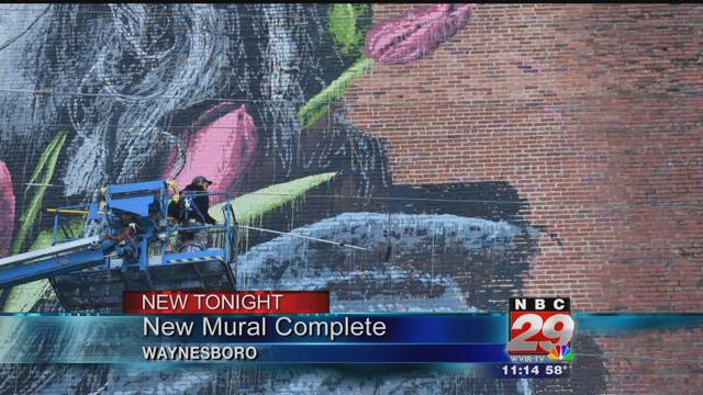 Internationally Renowned Artist Completes Mural in Waynesboro