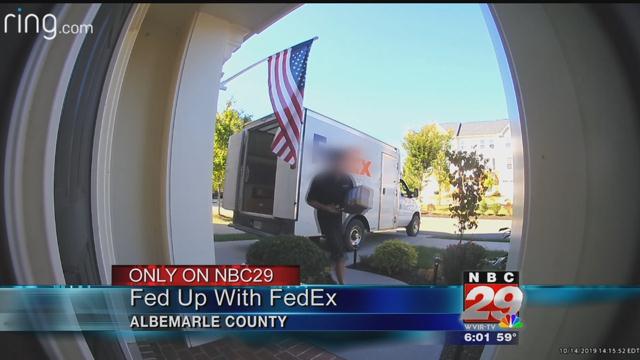 Albemarle Co. Man Catches FedEx Driver Being Rough with Deliveries