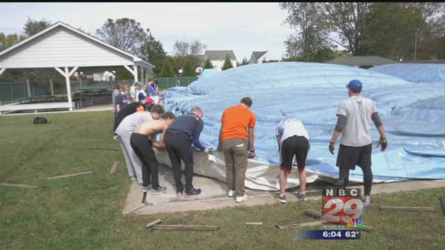 Crozet YMCA Installs Dome over Outdoor Pool